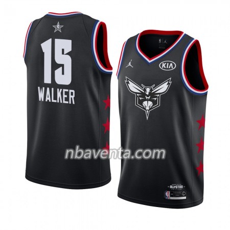 Camiseta Hombre Charlotte Hornets Kemba Walker 15 2019 All-Star Jordan Brand Negro Swingman